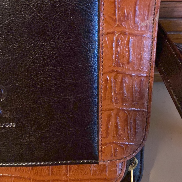 Vintage Belle Rose Leather Small Briefcase Purse - Picture 10 of 11